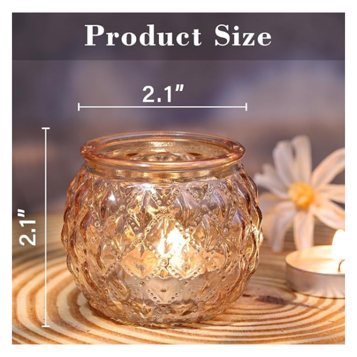 Gold Votive Candle Holders