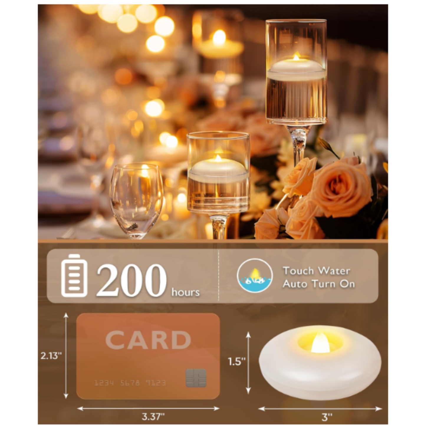 Flameless Led Floating Candles