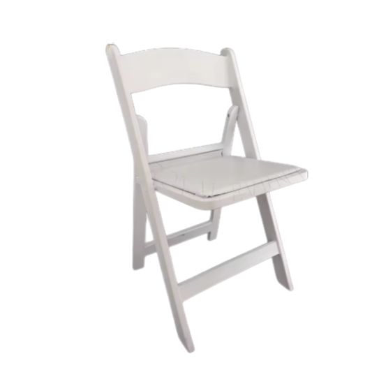 White Resin Folding Chairs