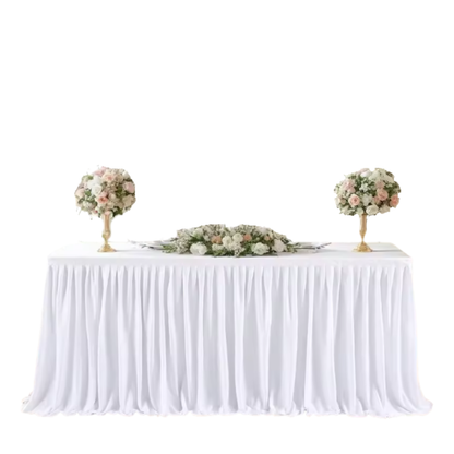 Rectangular Pleated Spandex Tablecloth