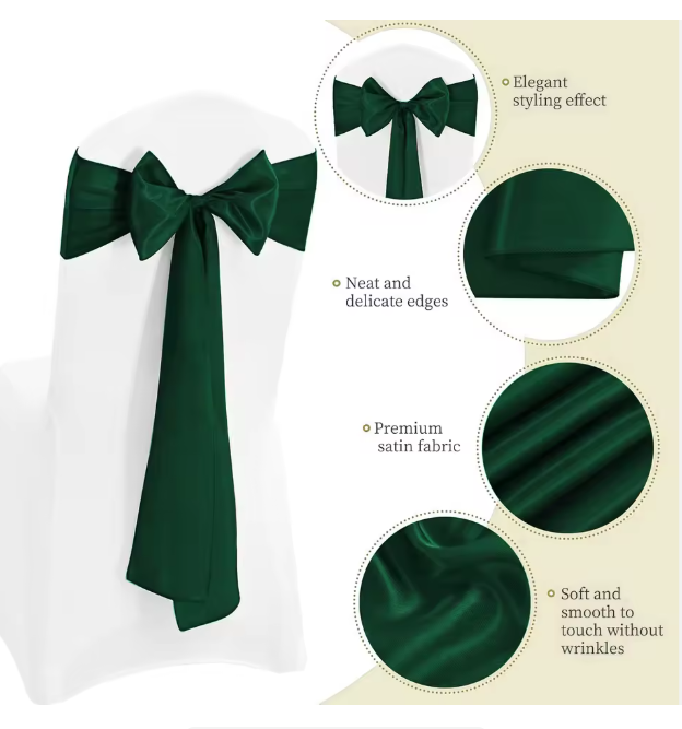 Satin Chair Sashes